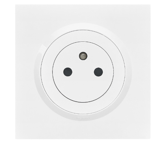 ⚡ Prise avec Terre Affleurante Complète – Legrand Dooxie Blanc