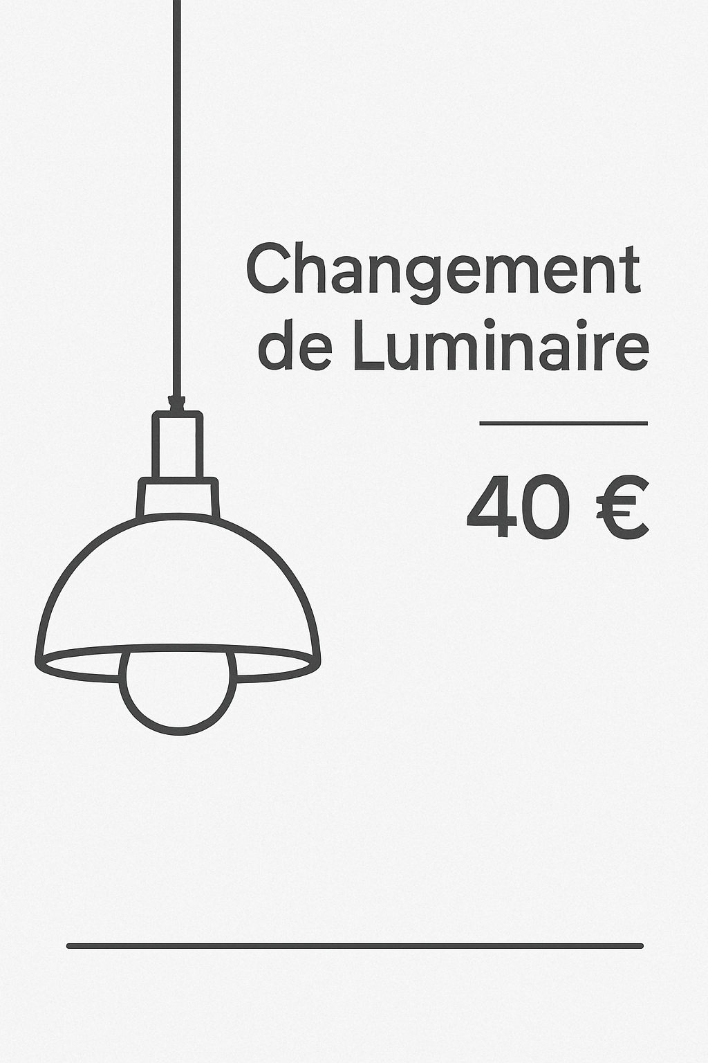 Pose/Changement de Luminaire